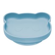 Farfurie din silicon cu ventuza, AppeKids, The Little Bear - Aqua Blue KRTAK275183