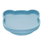 Farfurie din silicon cu ventuza, AppeKids, The Little Bear - Aqua Blue KRTAK275183