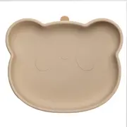 Farfurie din silicon cu ventuza, AppeKids, The Little Bear - Bubble Beige KRTAK275152