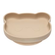 Farfurie din silicon cu ventuza, AppeKids, The Little Bear - Bubble Beige KRTAK275152