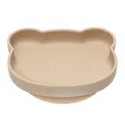 Farfurie din silicon cu ventuza, AppeKids, The Little Bear - Bubble Beige KRTAK275152