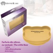Farfurie din silicon cu ventuza, AppeKids, The Little Bear - Honey KRTAK275169
