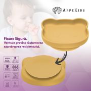 Farfurie din silicon cu ventuza, AppeKids, The Little Bear - Honey KRTAK275169