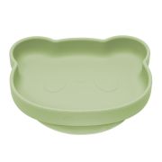Farfurie din silicon cu ventuza, AppeKids, The Little Bear - Raw Green KRTAK275190