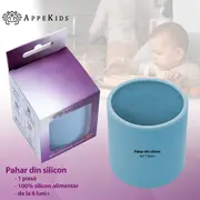 Pahar din silicon, AppeKids - Aqua Blue KRTAK275480