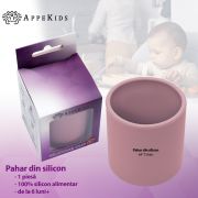 Pahar din silicon, AppeKids - Old Rose KRTAK275473