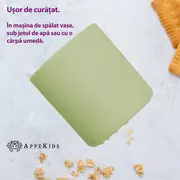 Pahar din silicon, AppeKids - Raw Green KRTAK275497
