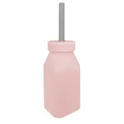 Sticla cu pai din silicon, Minikoioi - Pinky Pink KRT101240008