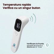 Termometru cu Infrarosu pentru corp Kidscare KCT-605, ideal pentru bebelusi, copii si adulti, citire rapida, sigur si precis SUPKCT-605