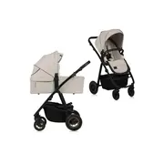 Carucior 2 in 1, Lionelo, Amber Plus, Cadru aluminiu, Cu landou intarit si salteluta moale, Reversibil, Maner ajustabil, Cu accesorii, Cu ventilatie panoramica 3D, Pana la 22 kg, EN1888-1, EN1888-2, EN1466, Bej BYNLO-AMBER_PLUS_2IN1_BEIGE_SAND