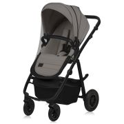 Carucior 2 in 1, Lionelo, Amber Plus, Cadru aluminiu, Cu landou intarit si salteluta moale, Reversibil, Maner ajustabil, Cu accesorii, Cu ventilatie panoramica 3D, Pana la 22 kg, EN1888-1, EN1888-2, EN1466, Bej BYNLO-AMBER_PLUS_2IN1_BEIGE_SAND
