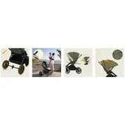 Carucior sport, Lionelo, Mika Plus, Cadru din aluminiu, Cu maner reversibil, Copertina XXL, Spatar reglabil in 3 pozitii, Cu accesorii, Pana la 22 kg, 6-48 luni; EN1888-1, EN1888-2 EN1466, Verde BYNLO-MIKA_PLUS_GREEN_OLIVE