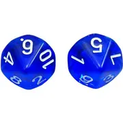 Set de 2 zaruri cu zece fete 1-10 1.65 cm Numlit NML18273 BBJNML18273_Initiala