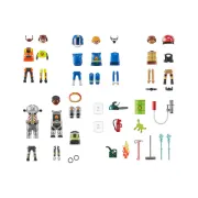 Playmobil-CREEAZA PROPRIA FIGURINA ECHIPA DE POMPIERI ARTPM71468
