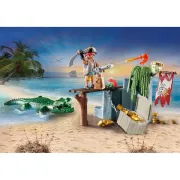 Playmobil-PIRAT CU ALIGATOR ARTPM71473