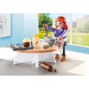 Playmobil-FIGURINA FEMEIE PATISER ARTPM71479