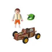 Playmobil-FIGURINA COPIL CU KART ARTPM71480