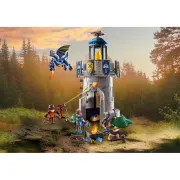 Playmobil-TURNUL CAVALERULUI CU FIERAR SI DRAGON ARTPM71483