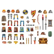 Playmobil-CREEAZA PROPRIA FIGURINA CAVALERII NOVELMORE ARTPM71487