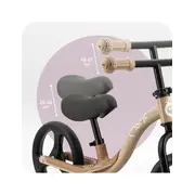 Bicicleta fara pedale cu roti led , Momi Isoka - Beige KRTROBI00076