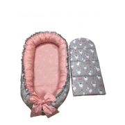 Cuib-Baby Nest My Kids Bunny Pink MYK00087115