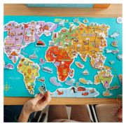 Puzzle magnetic - harta lumii (118 piese)