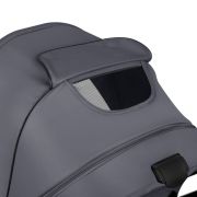 Carucior 3 in 1, Lionelo, Amber Plus, Cadru aluminiu, Cu landou intarit si salteluta moale, Cu scoica auto testata ADAC, Reversibil, Maner ajustabil, Cu accesorii, Cu ventilatie panoramica 3D, Pana la 22 kg, EN1888-1, EN1888-2, EN1466, ECE R129, Gri BYNLO