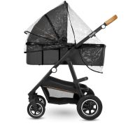 Lionelo - Carucior compact Amber, 2 in 1, Cadru din aluminiu, Cu landou intarit si salteluta moale, Reversibil, Maner ajustabil, Huse pentru picioare, Plasa de tantari, Husa de ploaie, Geanta parinti, Pana la 22 kg, Gri Inchis BYNLO-AMBER_2IN1_GREY_GRAPHI