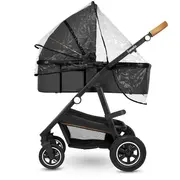 Lionelo - Carucior compact Amber, 2 in 1, Cadru din aluminiu, Cu landou intarit si salteluta moale, Reversibil, Maner ajustabil, Huse pentru picioare, Plasa de tantari, Husa de ploaie, Geanta parinti, Pana la 22 kg, Gri Inchis BYNLO-AMBER_2IN1_GREY_GRAPHI