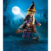 Playmobil - Figurina vrajitoare cu pisica ARTPM71584