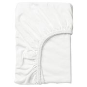 Cearsaf Din Bumbac Jersey Cu Elastic Pe Contur 160x200 Cm, Alb Pjb6259