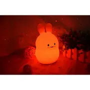 Lampa de veghe, FreeON, Silicon moale, Cu telecomanda si cablu USB, Cu 9 culori diferite si cronometru, Bear BYN84966