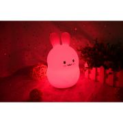 Lampa de veghe, FreeON, Silicon moale, Cu telecomanda si cablu USB, Cu 9 culori diferite si cronometru, Owl BYN84980