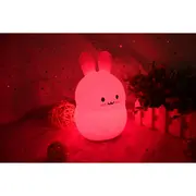 Lampa de veghe, FreeON, Silicon moale, Cu telecomanda si cablu USB, Cu 9 culori diferite si cronometru, Owl BYN84980