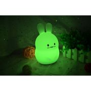 Lampa de veghe, FreeON, Silicon moale, Cu telecomanda si cablu USB, Cu 9 culori diferite si cronometru, Owl BYN84980