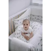 Perna alaptare, Bubaba, Cu husa detasabila, 70x60x18 cm, Farm/White BYN83969
