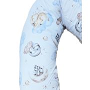Perna pentru gravida, Fibre din silicon, 180 cm, Appekids - Clouds KRT142210