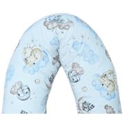 Perna pentru gravida, Fibre din silicon, 180 cm, Appekids - Clouds KRT142210