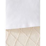 Set pentru fetite – bluzita alba cu papion si fustita roz pudra mdtu20-r1