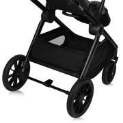 Carucior 3 in 1, Lionelo, Layla, Cadru din aluminiu, Cu landou intarit si salteluta din spuma AiryDots, Scoica auto, Reversibil, Cu sistem de ventilatie 3D, Cu accesorii, Pana la 22 kg, EN1888-1 EN1888-2 EN1466 ECE R129, Gri BYNLO-LAYLA_3IN1_GREY_STONE