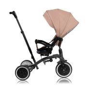 Tricicleta copii, Lionelo, Tris Plus, Ultrapliabila, Multifunctionala, Pana la 25 kg, Inclinare spatar in fata si in spate, Suport picioare, Control al directiei, Scaun reversibil, Rotire 360 grade, Conform cu EN71, 9 luni-5 ani, Bej BYNLO-TRIS_PLUS_BEIGE