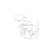 Patut balansoar, Lionelo, Coral, Cu landou ergonomic detasabil, Functie de balansare integrata, Functie de cantar, Sunete si cantece de leagan, Cu roti, Panou tactil sau telecomanda, 0-9 kg, EN 1130:2019+AC:2020,EN 16890:2017+A1:2021, Alb BYNLO-Coral_Whit