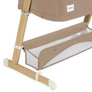 Patut co-sleeper, Lionelo, Thomi Plus, 5 in 1, Multifunctional, Sustine pana la 9 kg ca patut, 15 kg tarc de joaca, 100 kg canapea, Inaltime reglabila in 7 pozitii, De la nastere pana la 4 ani, Cu 2 saltele din spuma T25, 94x70x77-93,5 cm, Maro BYNLO-THOM