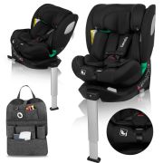 Scaun auto, Lionelo, Braam Air, i-Size, 0-36 Kg, 40-150 cm, Cu isofix si picior de fixare, Protectie laterala, Rotire 360 grade, Ajustare spatar in 5 pozitii, Tetiera reglabila in 14 trepte, Tehnologie de ventilatie Air Flow, Conform cu R129, Gri BYNLO-BR