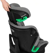 Scaun auto, Lionelo, Harmony i-Size, Rotire 360 grade, Protectie laterala, Cu spatar reglabil in 5 pozitii, Cu tetiera reglabila in 12 pozitii, 0-36 Kg, 40-150 cm, Cu Isofix, Husa din bambus, Conform cu ECE R129, Gri deschis BYNLO-HARMONY_I-SIZE_GREY_CONC