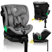 Scaun auto, Lionelo, Harmony i-Size, Rotire 360 grade, Protectie laterala, Cu spatar reglabil in 5 pozitii, Cu tetiera reglabila in 12 pozitii, 0-36 Kg, 40-150 cm, Cu Isofix, Husa din bambus, Conform cu ECE R129, Gri deschis BYNLO-HARMONY_I-SIZE_GREY_CONC