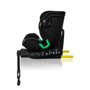 Scaun auto, Lionelo, Harmony i-Size, Rotire 360 grade, Protectie laterala, Cu spatar reglabil in 5 pozitii, Cu tetiera reglabila in 12 pozitii, 0-36 Kg, 40-150 cm, Cu Isofix, Husa din bambus, Conform cu ECE R129, Negru BYNLO-HARMONY_I-SIZE_BLACK_CARBON_BA
