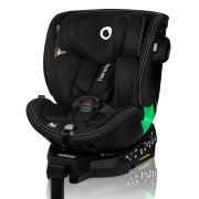 Scaun auto, Lionelo, Harmony i-Size, Rotire 360 grade, Protectie laterala, Cu spatar reglabil in 5 pozitii, Cu tetiera reglabila in 12 pozitii, 0-36 Kg, 40-150 cm, Cu Isofix, Husa din bambus, Conform cu ECE R129, Negru BYNLO-HARMONY_I-SIZE_BLACK_CARBON_BA