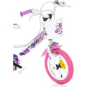 Bicicleta copii dino bikes 12' fairy alb hubdb-124rsn-05fy