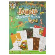 Carte de colorat cu activitati - jungla